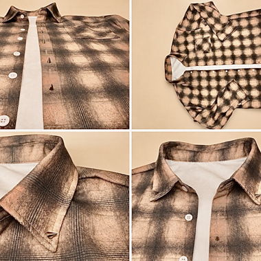 Brown Plaid Shirt