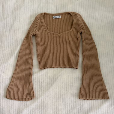Hollister top côtelé XS