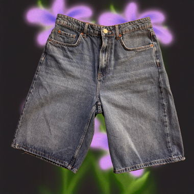 Short in denim Stradivarius