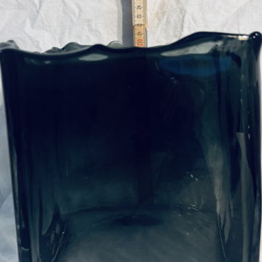 Grande vaso quadrato, grigio scuro