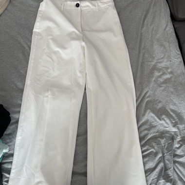 Pantalone in stoffa bianco