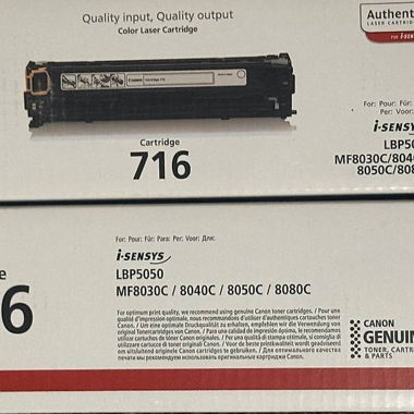 Cartouche de toner Canon originale 716 cyan, magenta