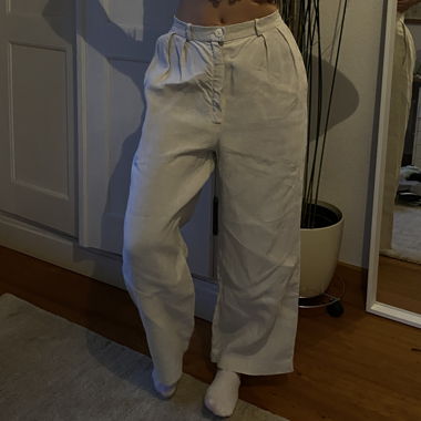 Linen pants white