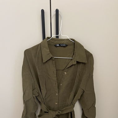 Zara military green dress