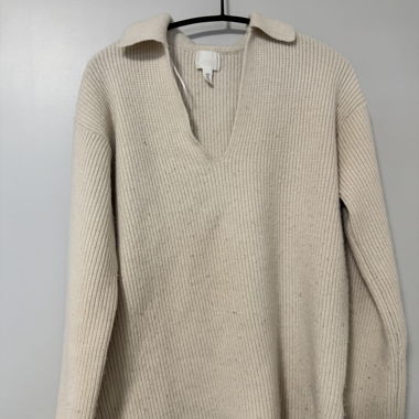 H&M ribbed sweater beige size S