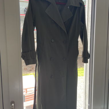 Banana Republic olive trench coat XS petite