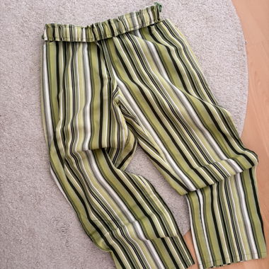 Streifen Hose grün