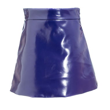 Gonna in ecopelle viola Miu Miu