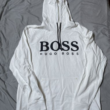 BOSS white hoodie