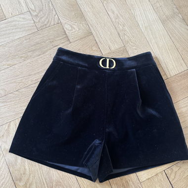 Corto in velluto nero Dior