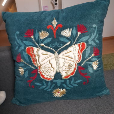 Coussin décoratif papillon