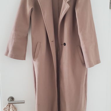 Manteau long beige léger S M