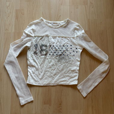 Long sleeve top mit mesh 