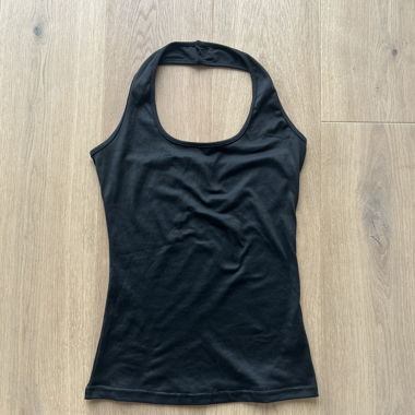 Black halter top
