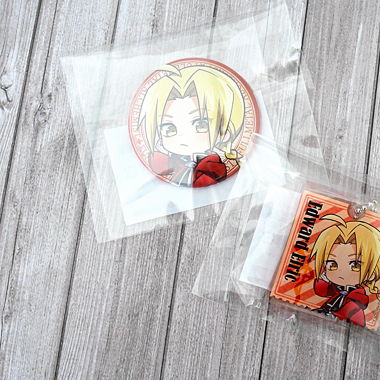 Fullmetal alchemist Edward Elric keychain badge