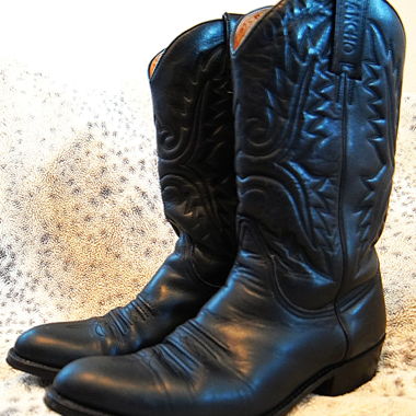 Bottes de cow-boy noires