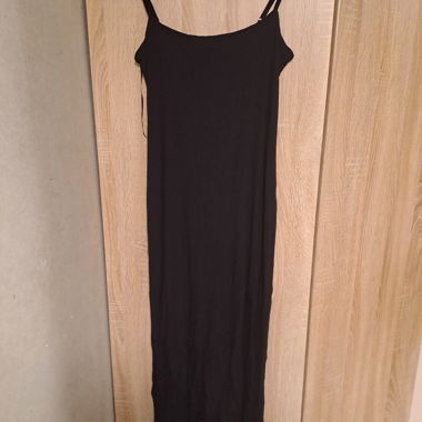 Black spaghetti strap maxi dress