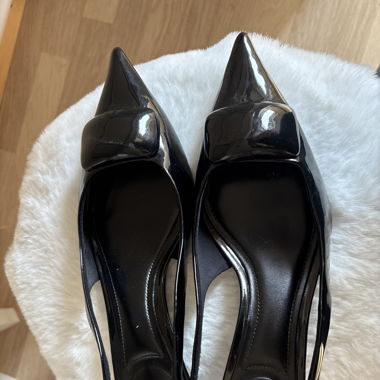 Black Zara Kitten Heels