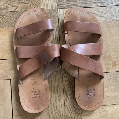 Leather sandals from Italy