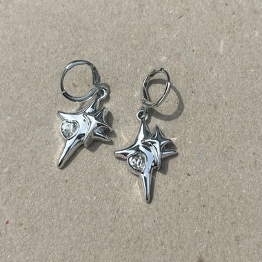 Silver Star Earrings