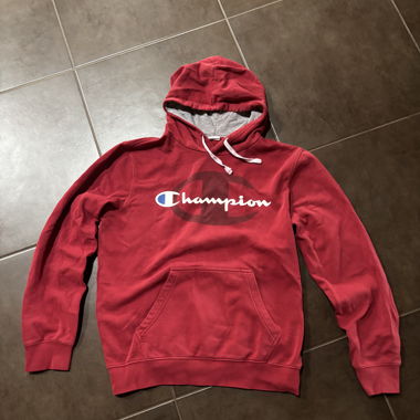 Sweat à capuche rouge Champion 