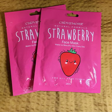 Chovemoar - Face Mask - Strawberry x2