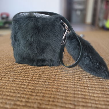 Burberry Shoulder Bag in Leather and Fur