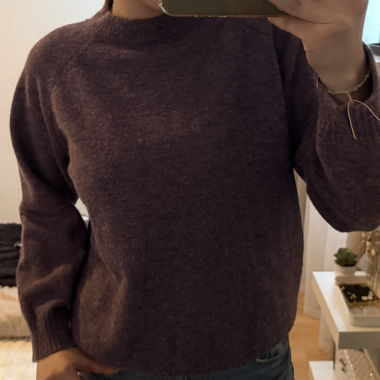 Pull en maille lilas