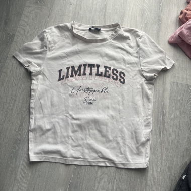 Top bianco con stampa - L