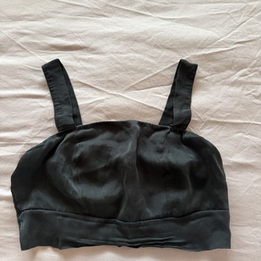 Haut bralette en dentelle noire