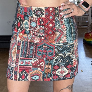 Minigonna Patchwork, Taglia S