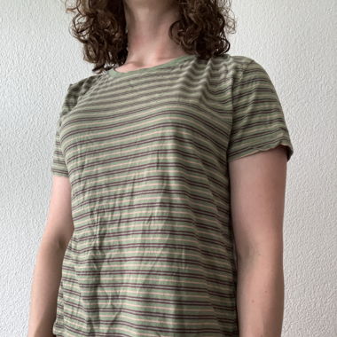 T Shirt rayé Pull&Bear