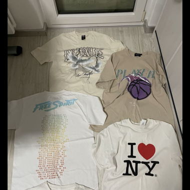 8 Graphic T-shirts Bundle, Sizes S & M