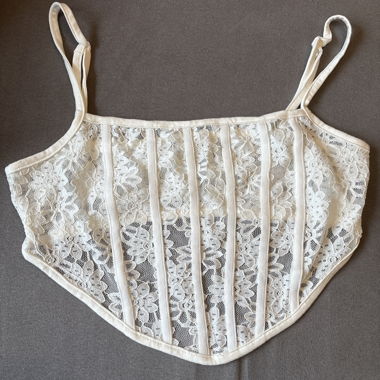 Weisses transparentes Top