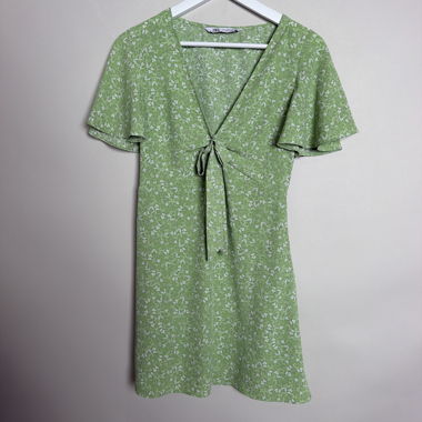 Vestito ZARA floreale con fiocco davanti