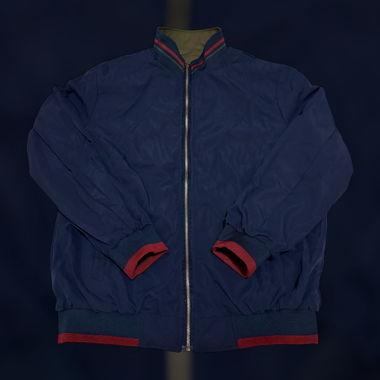 Double veste, vert et bleu 