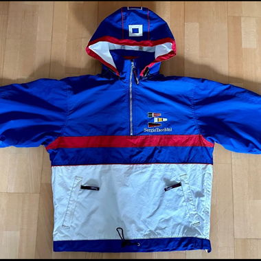 Sergio Tacchini Segeljacke, Regenjacke, Vintage!!