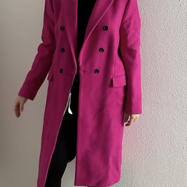 Rosa-Doppelreihenmantel