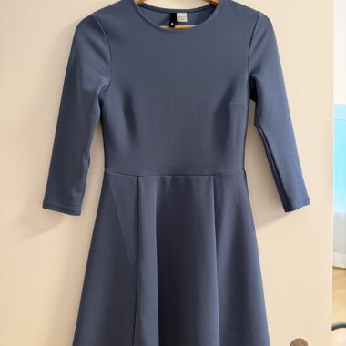 Blue Long-Sleeve Dress