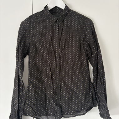 Black Shirt with Floral Pattern Scotch & Soda