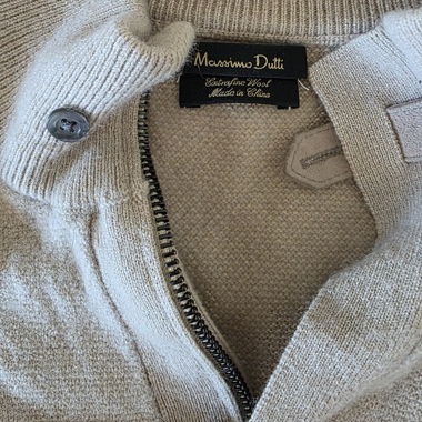 Maglione con collo zip Massimo Dutti