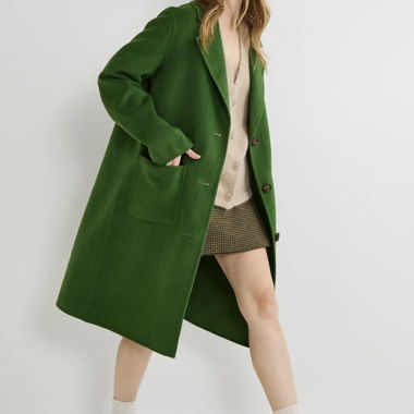 Manteau oversize vert Monoprix neuf