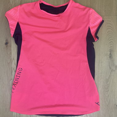 Haut de sport de course rose