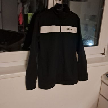 Giacca Adidas bianca e nera