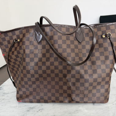 LV Neverfull GM Damier Ebene – Cinturino NUOVO