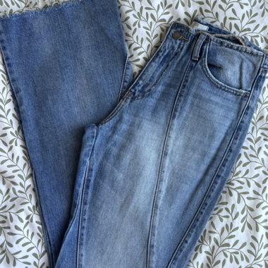 Low-Rise Flare Jeans