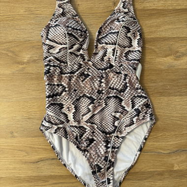 Snake print swimsuit