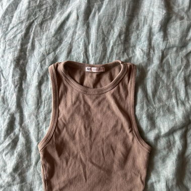 Olive green crop top