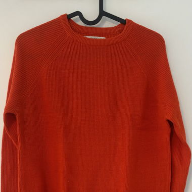 Oranger Strickpulli