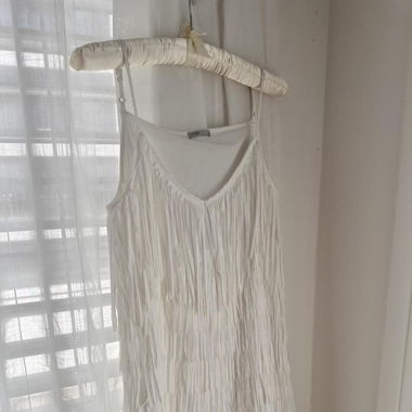 Big Trend Boho Chic 2025 White Fringe Dress